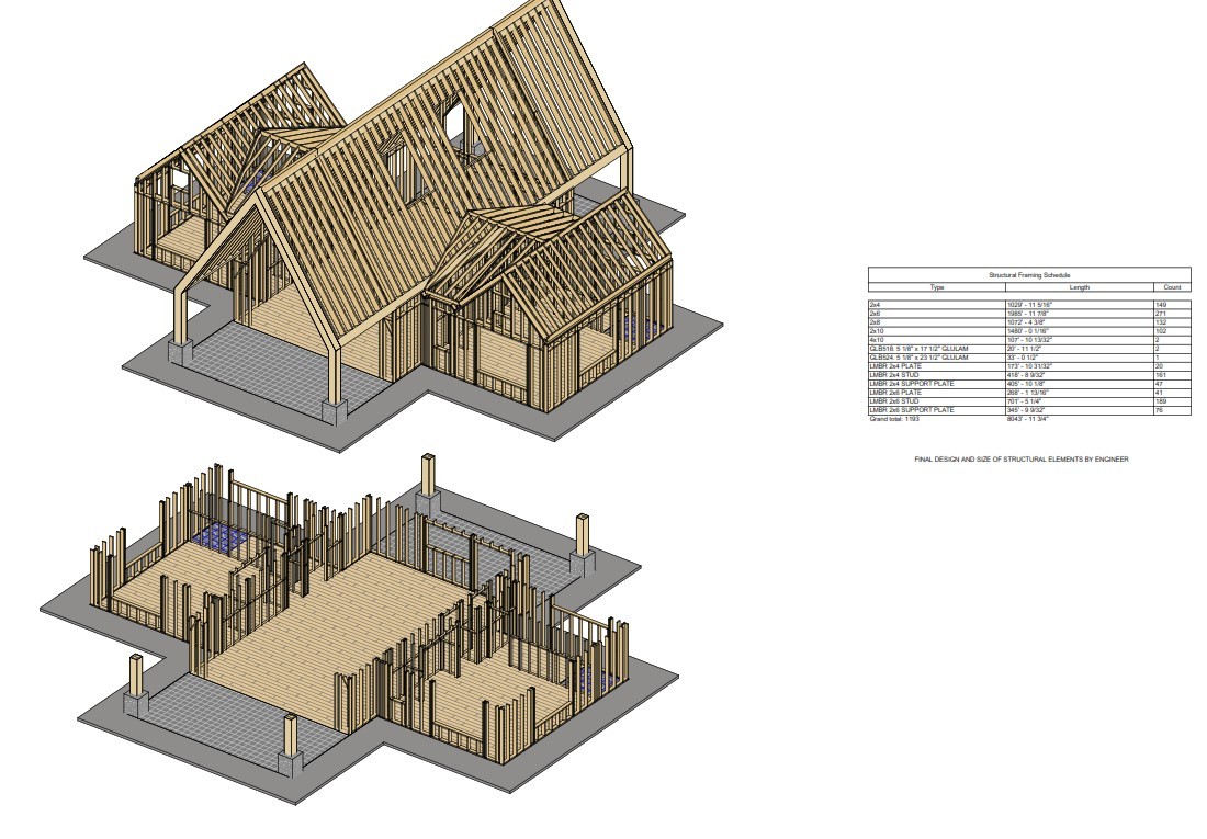 Technical drawing of The Shell Cabin’s steel and concrete frame, highlighting structural durability.