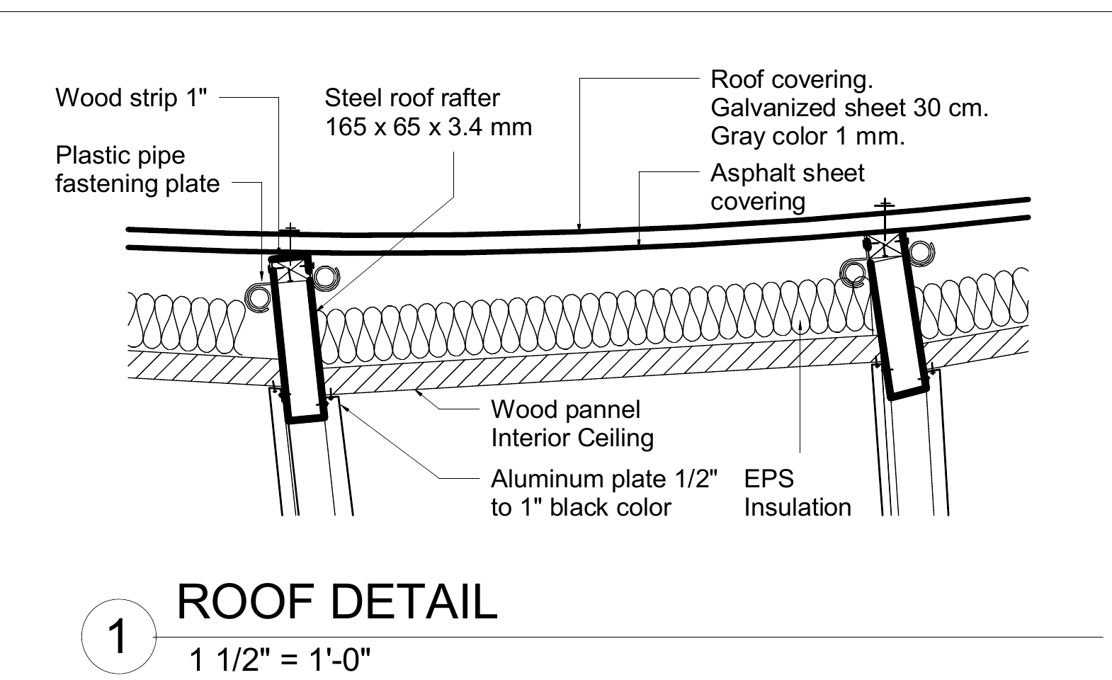 Skylight 1B: selected original drawing. 03. Roof & enclosure