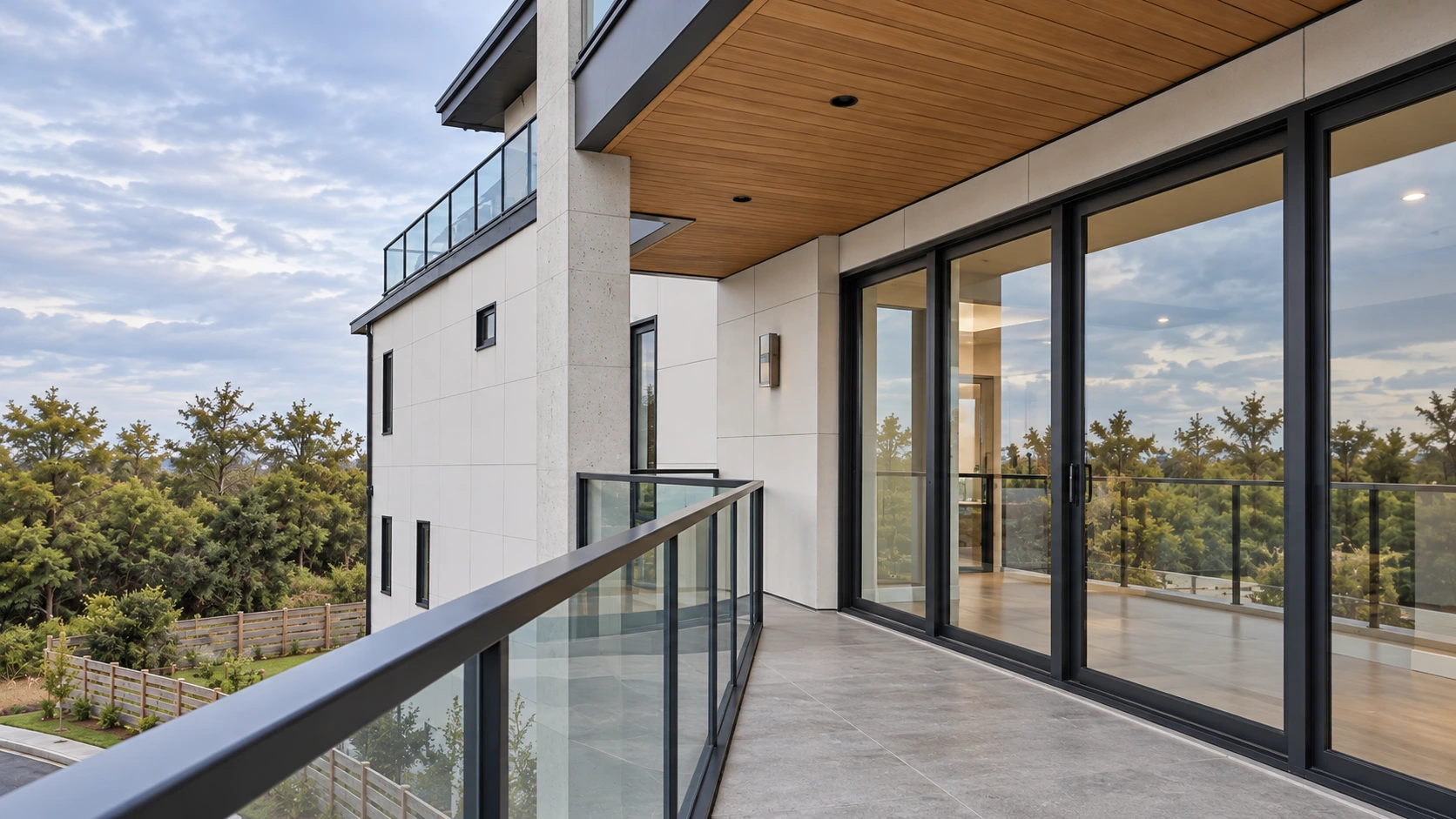 Additional model-based exterior visualization. Finishes and context are illustrative.