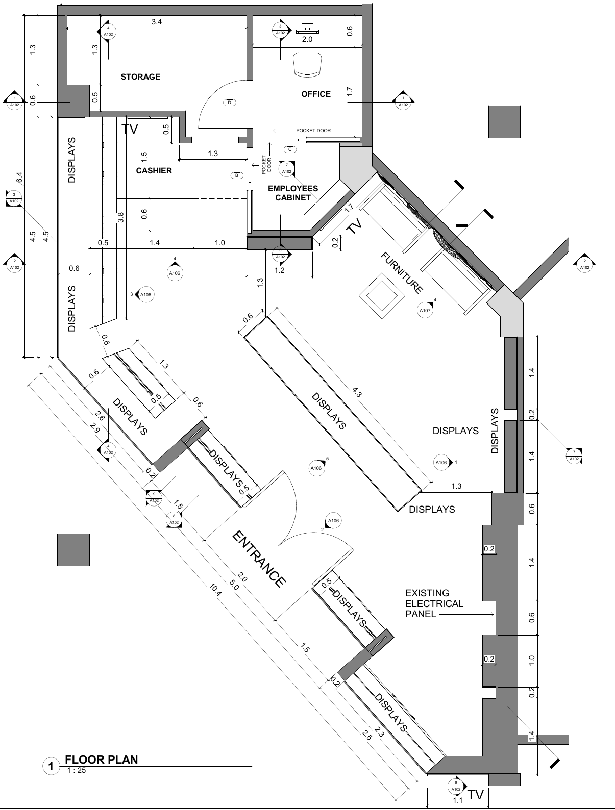 Original fit-out floor plan.